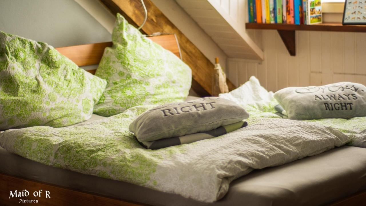 Hof Vierzehnender Im Hohen Venn - 70Qm Fachwerk-Studio - Grosses Wohn-Schlafzimmer Mit Dachterrasse Und Kaminofen - Separate Kueche - Perfekt Fuer Paare - Monschau - Eifel - Hunde Willkommen - Islandpferde المظهر الخارجي الصورة