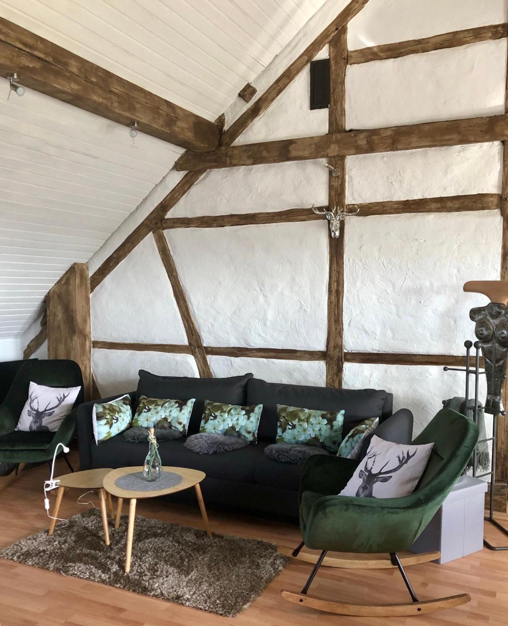 Hof Vierzehnender Im Hohen Venn - 70Qm Fachwerk-Studio - Grosses Wohn-Schlafzimmer Mit Dachterrasse Und Kaminofen - Separate Kueche - Perfekt Fuer Paare - Monschau - Eifel - Hunde Willkommen - Islandpferde المظهر الخارجي الصورة
